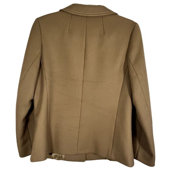 Vintage Reine Schurwolle Wool Jacket 40 Tan Neutral Minimalist Classic Old Money - Picture 7 of 16